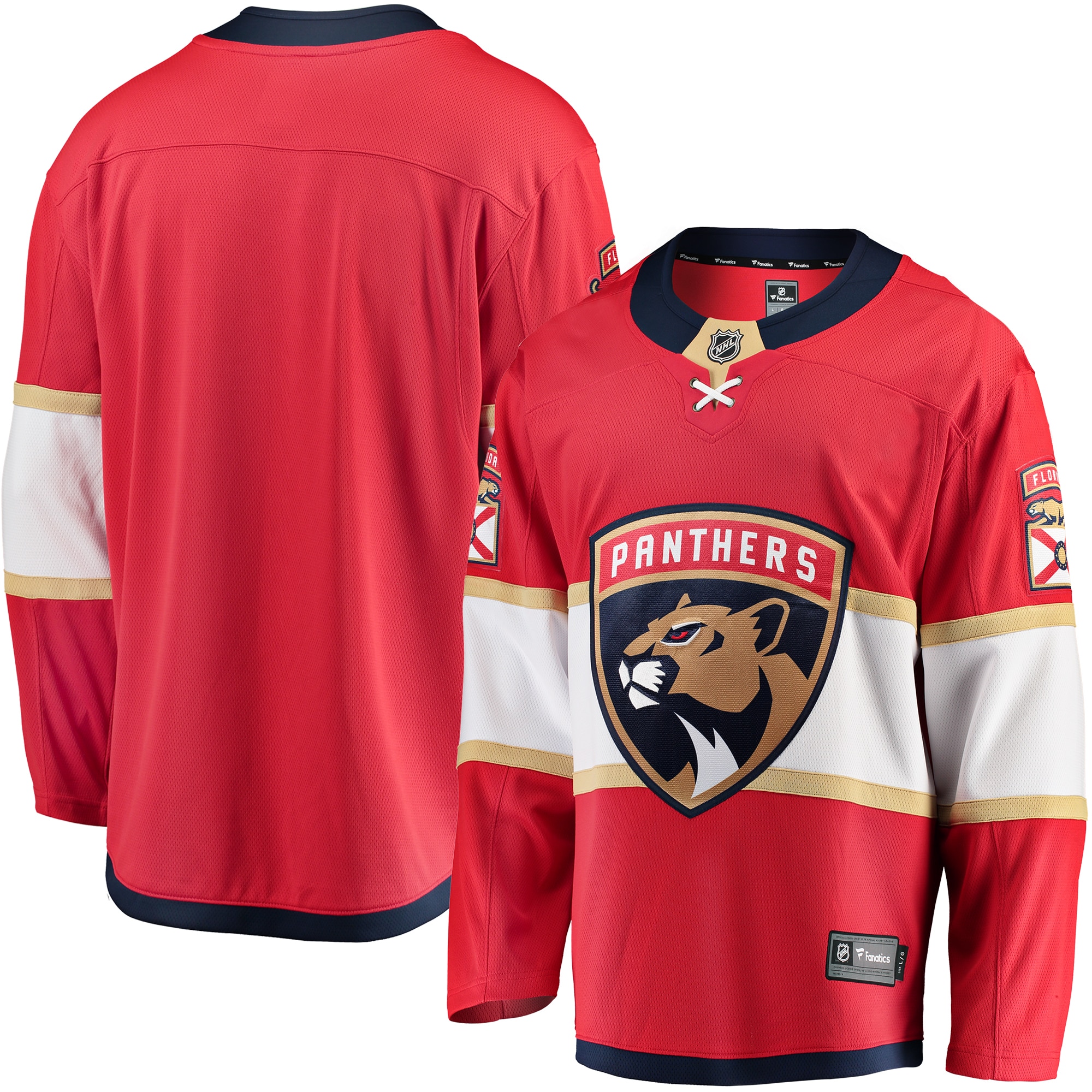 Florida Panthers Red Breakaway Home NHL Jersey Men's