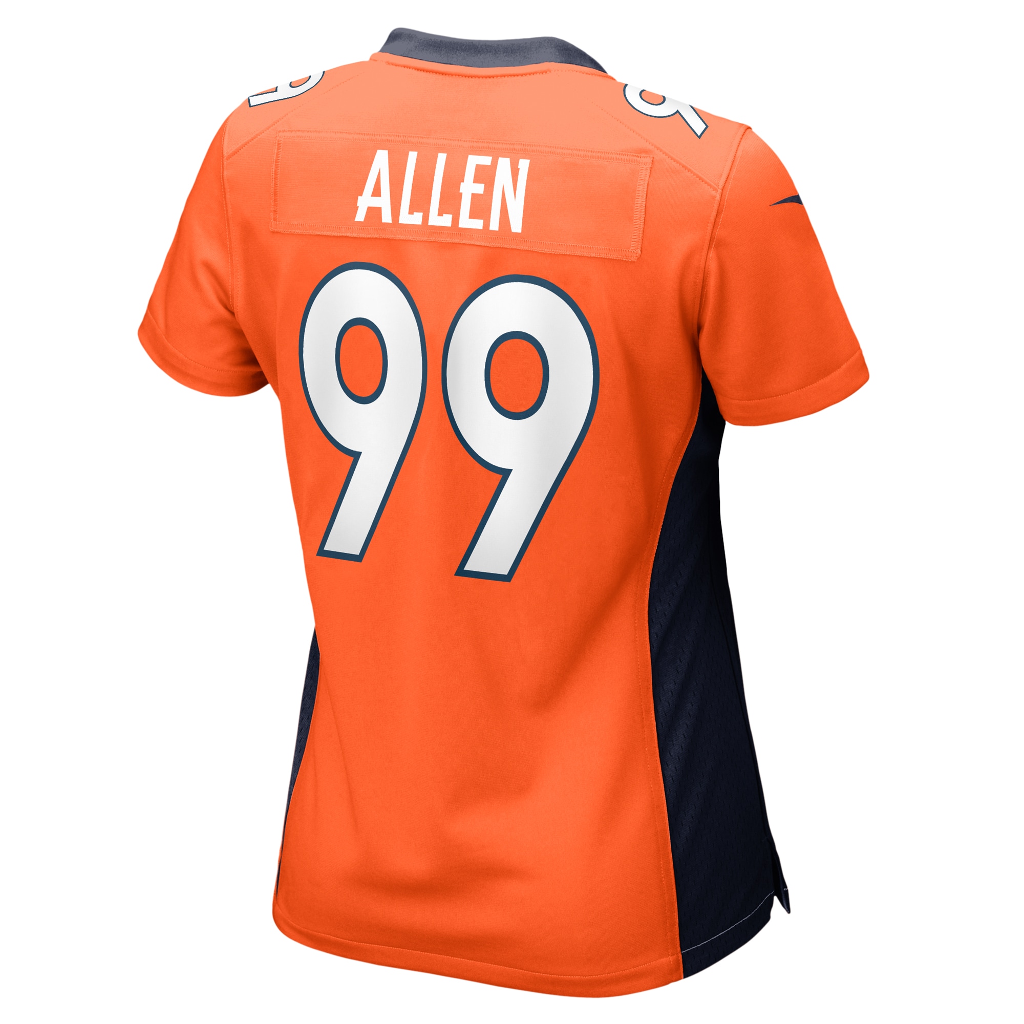 Denver Broncos Zach Allen Orange Game Player NFL Jersey Women's