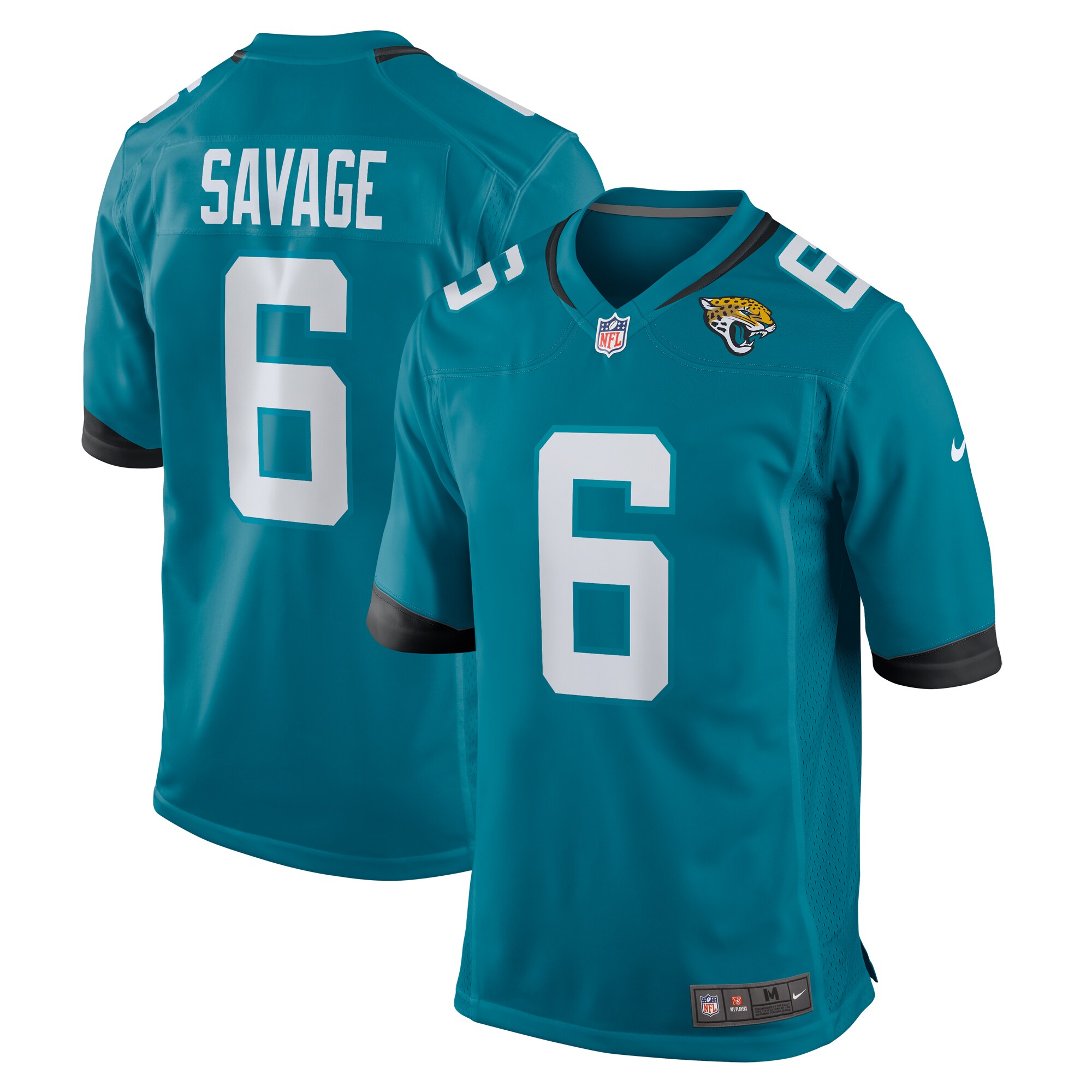 Jacksonville Jaguars Darnell Savage Teal Team Game NFL Jersey Men's
