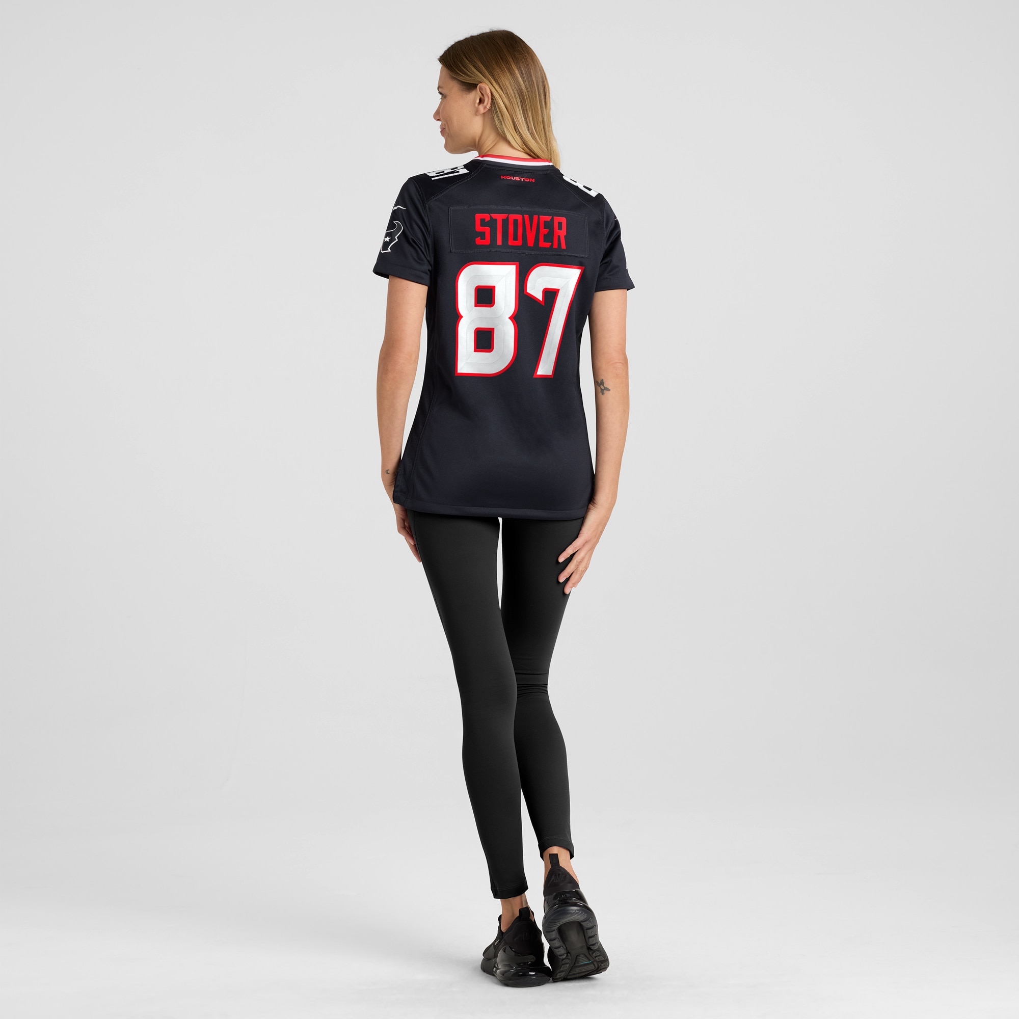 Houston Texans Cade Stover Navy Game NFL Jersey Women's