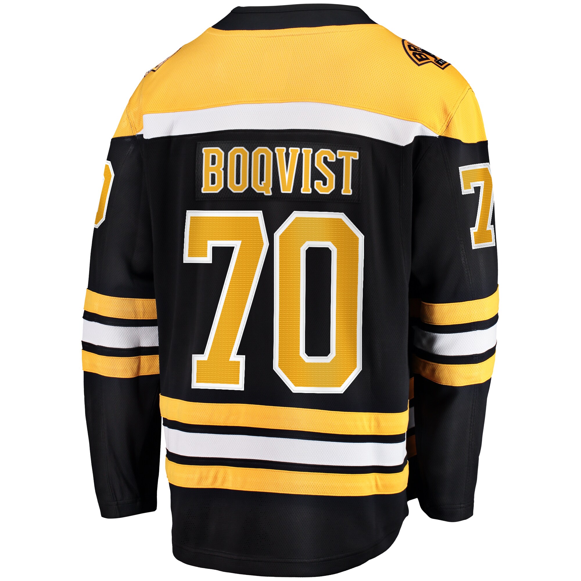 Boston Bruins Jesper Boqvist Black Home Breakaway NHL Jersey Men's
