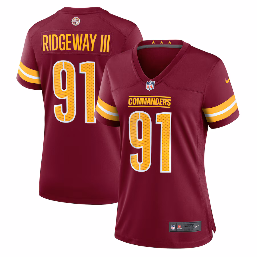 John Ridgeway Washington Commanders Nike Women's  Game Jersey -  Burgundy