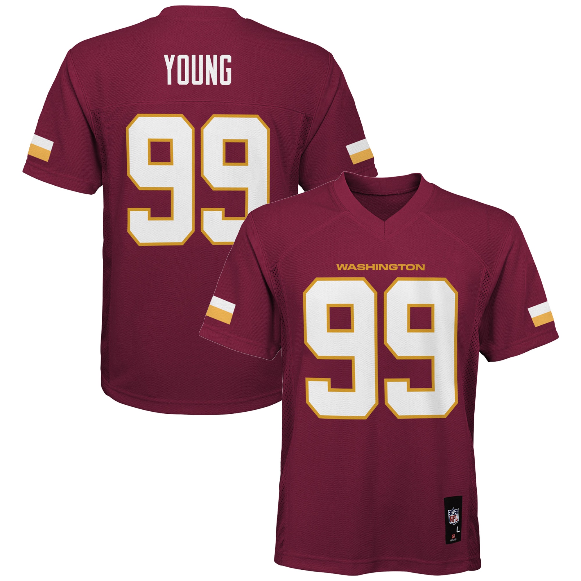 Washington Commanders Chase Young Burgundy Player NFL Jersey Youth