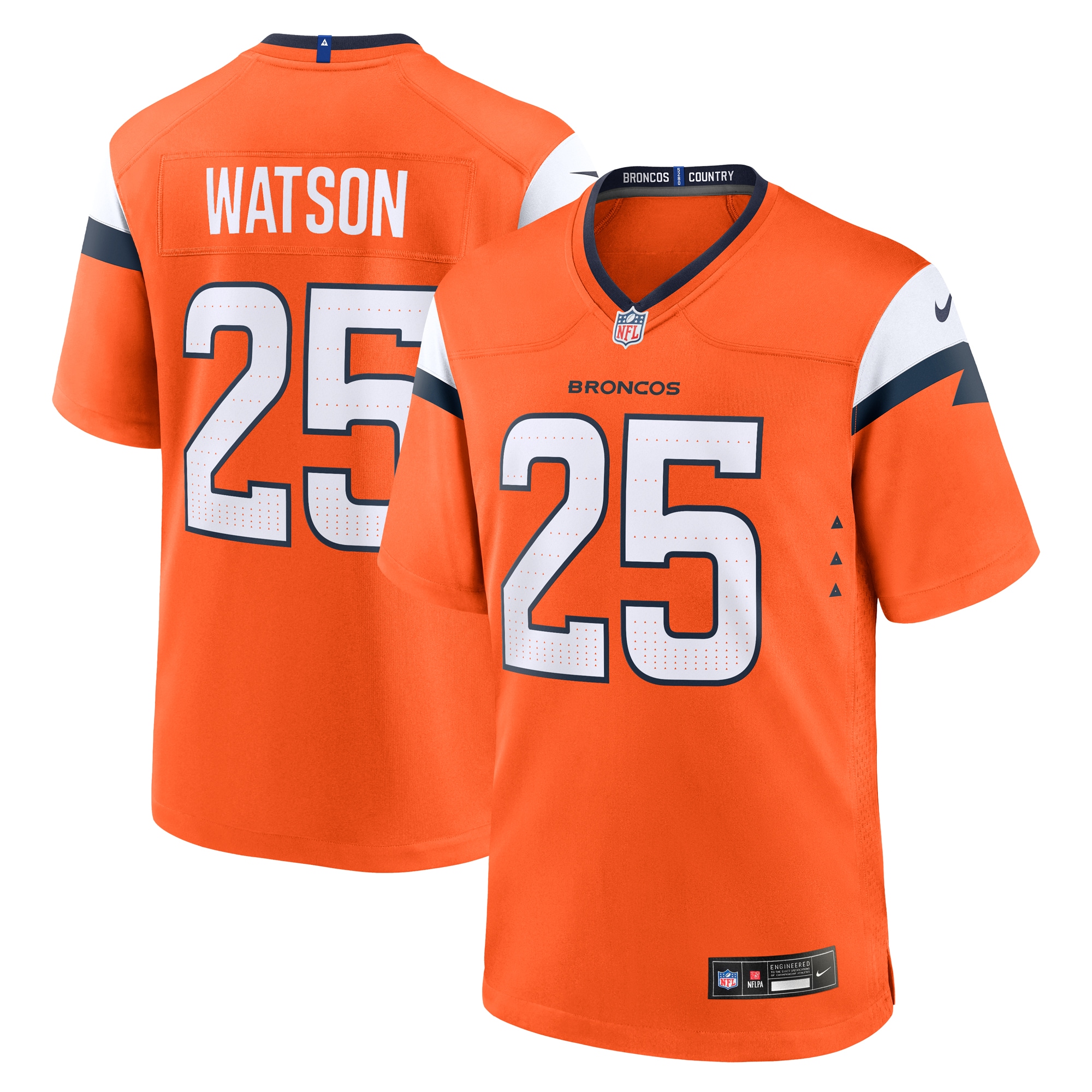 Denver Broncos Blake Watson Orange Team Game NFL Jersey Men's