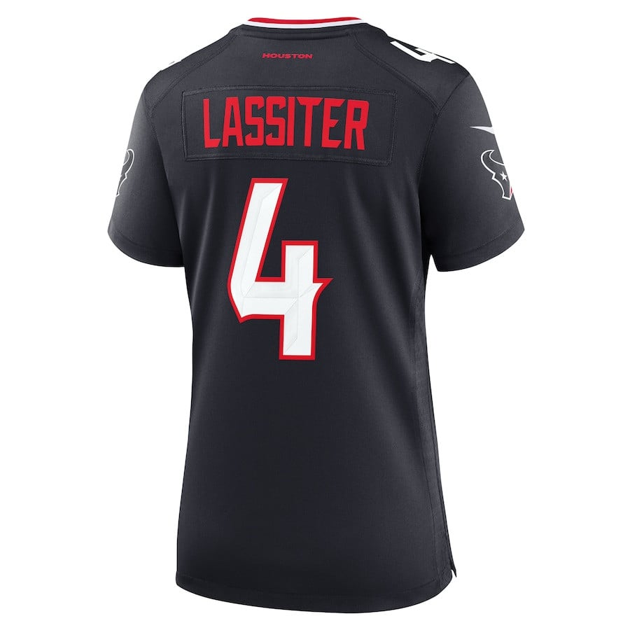 Kamari Lassiter 4 Houston Texans Team Game Navy NFL Jersey Women's