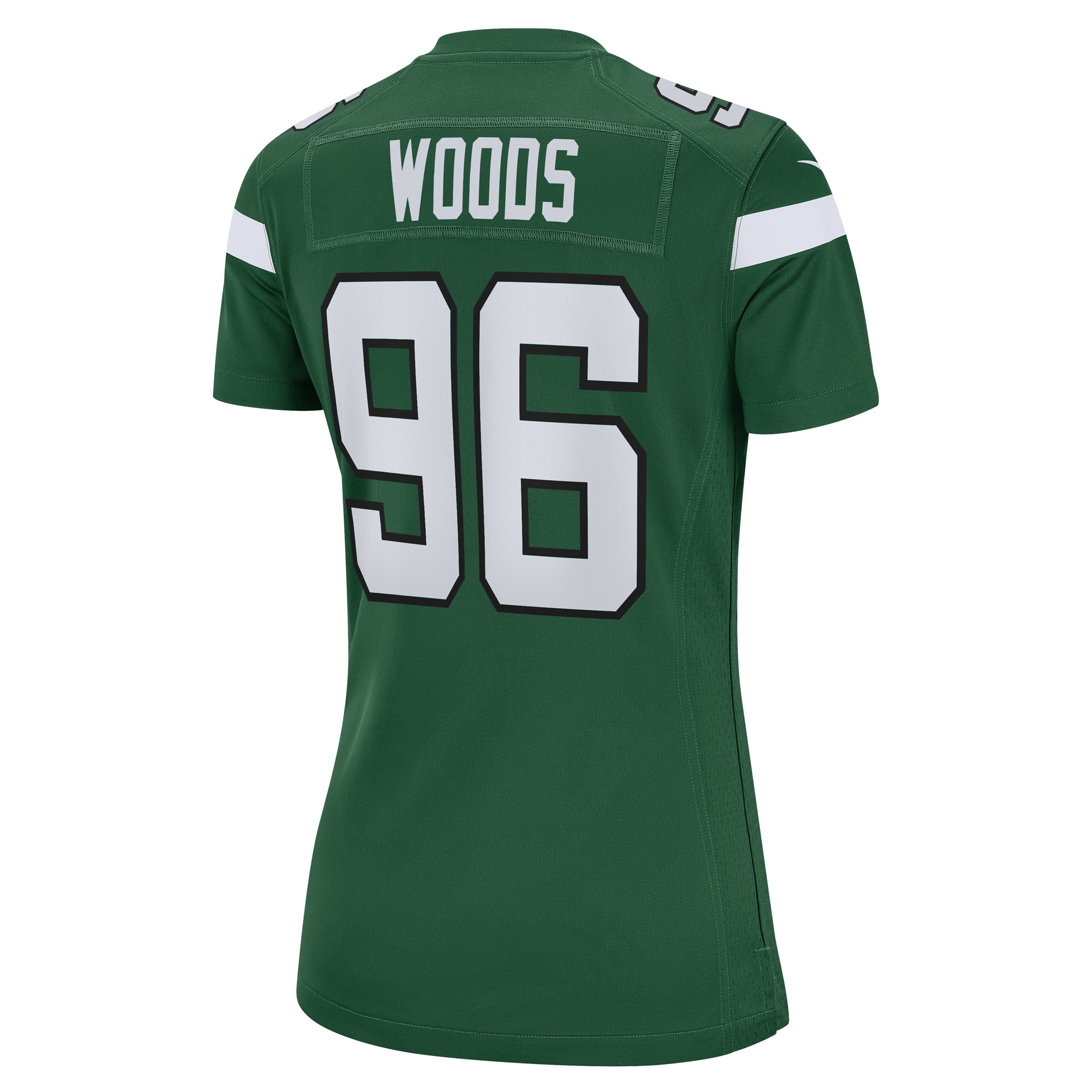 New York Jets Al Woods Gotham Green Game NFL Jersey Women's