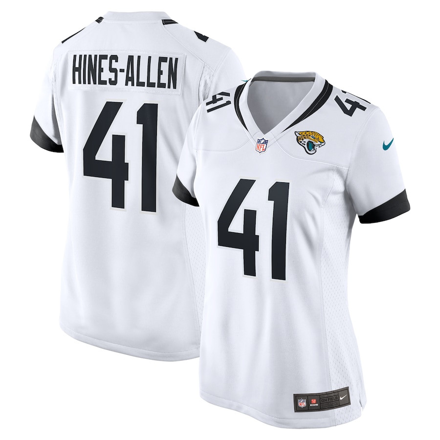 Josh Hines-Allen 41 Jacksonville Jaguars Player Game White NFL Jersey Women's