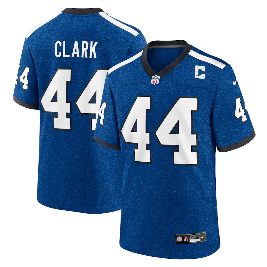 Dallas Clark 44 Indianapolis Colts Indiana Nights Alternate Game Royal NFL Jersey Men's