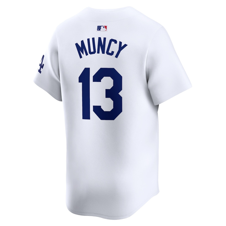 Max Muncy 13 Los Angeles Dodgers Home Limited Player White MLB Jersey Men's