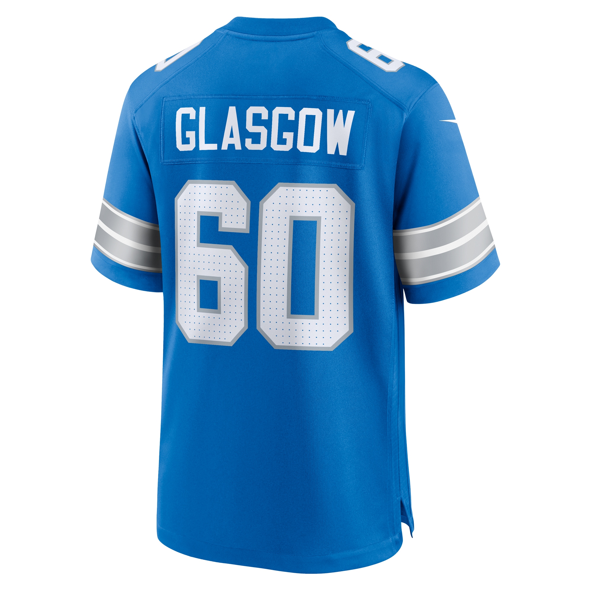 Detroit Lions Graham Glasgow Blue Team Game NFL Jersey Men's