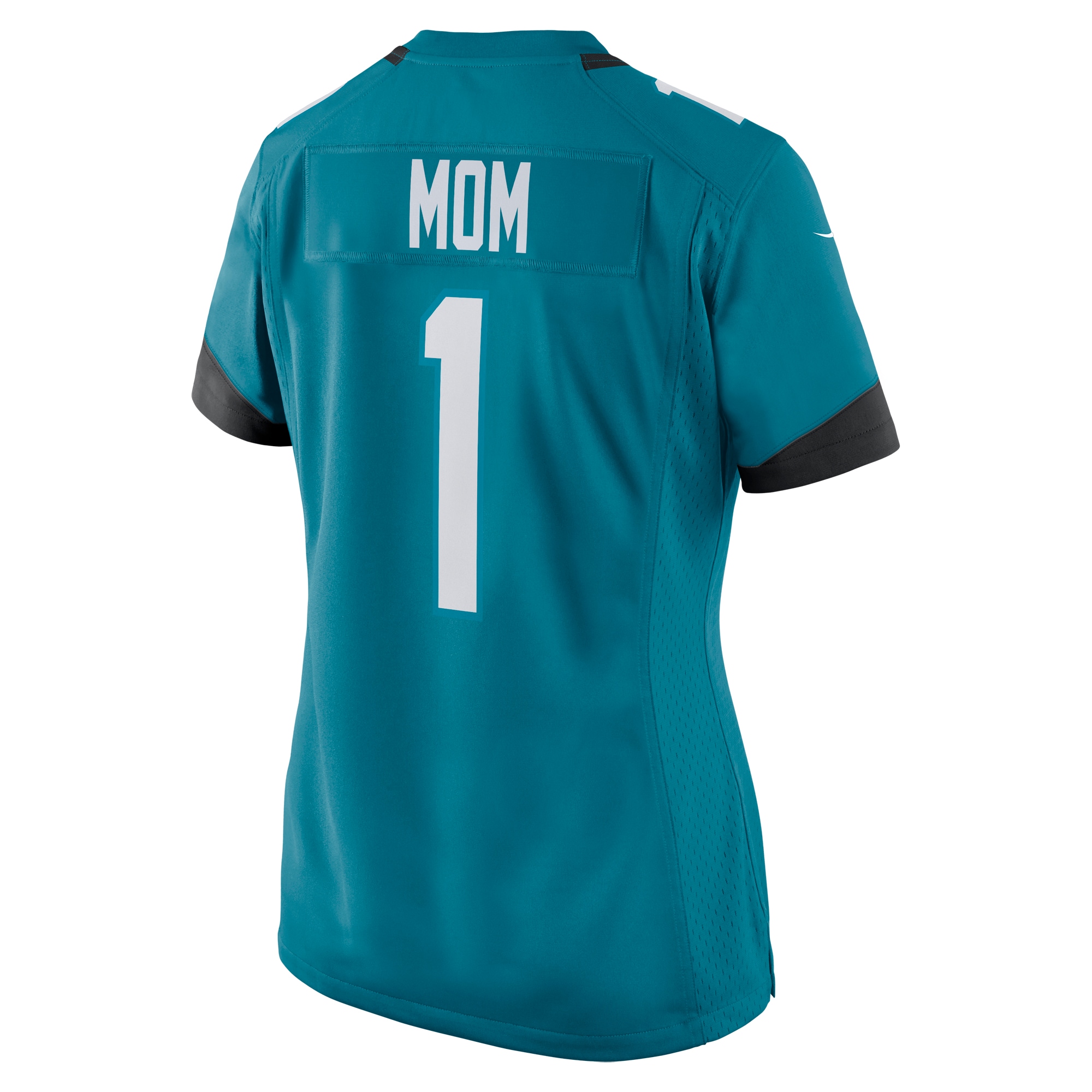 Jacksonville Jaguars Number 1 Mom Teal Game NFL Jersey Women's