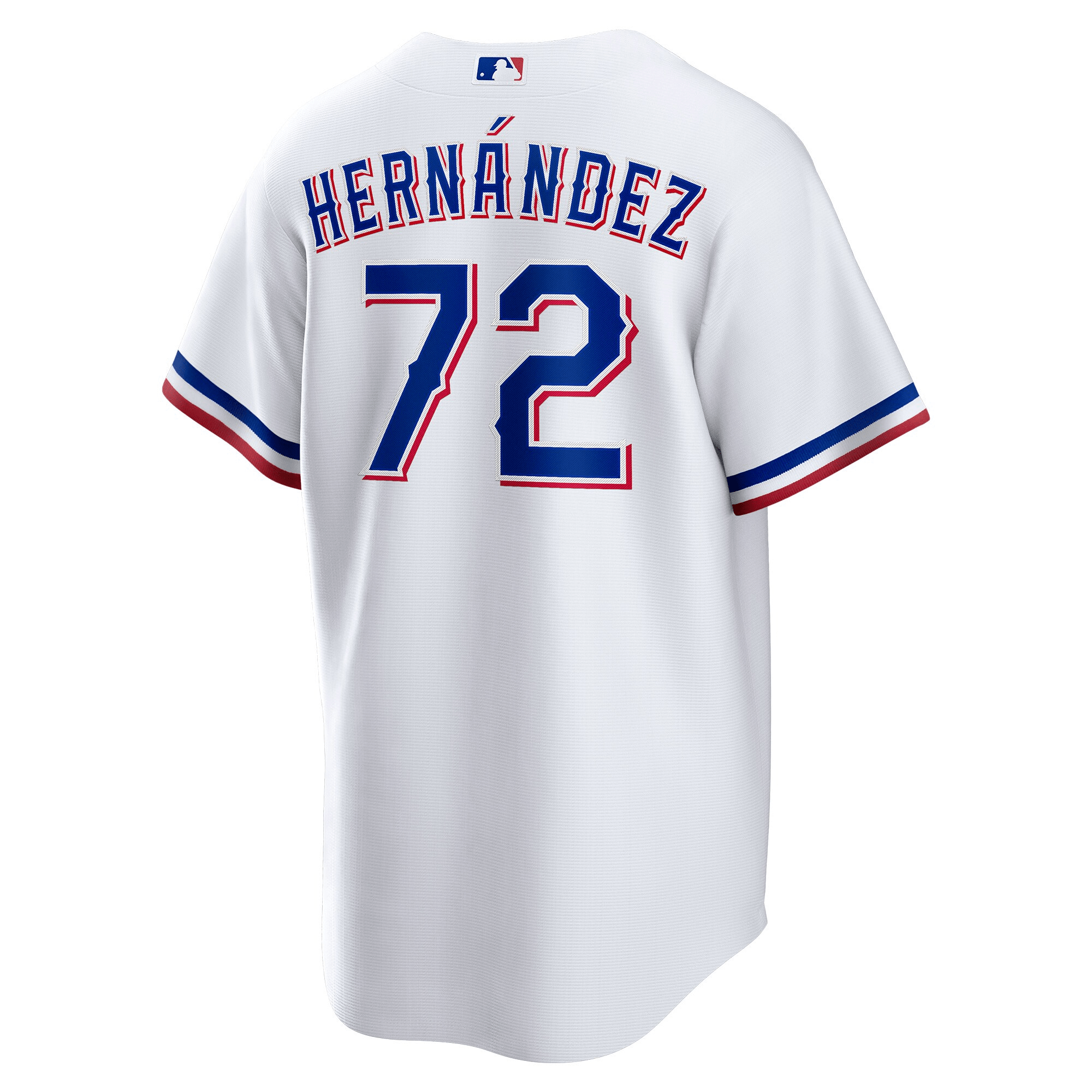 Jonathan Hern?ndez 72 Texas Rangers 2023 World Series Stitched White MLB Jersey Men's