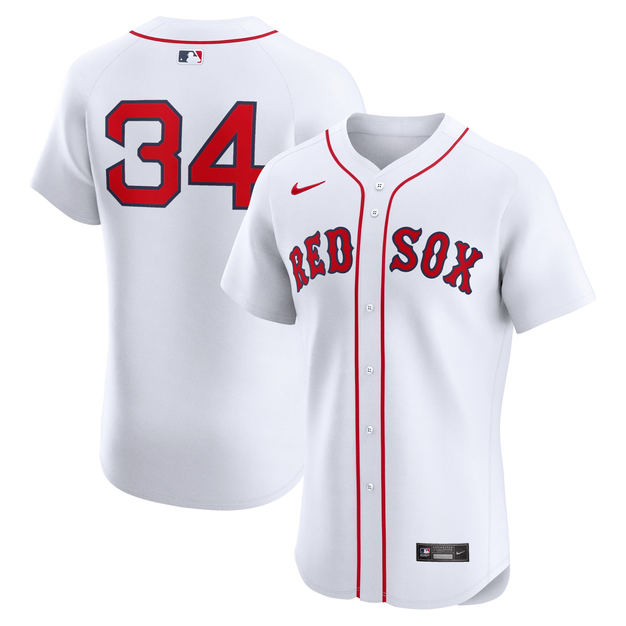 Boston Red Sox David Ortiz White Home Elite MLB Jersey Men's