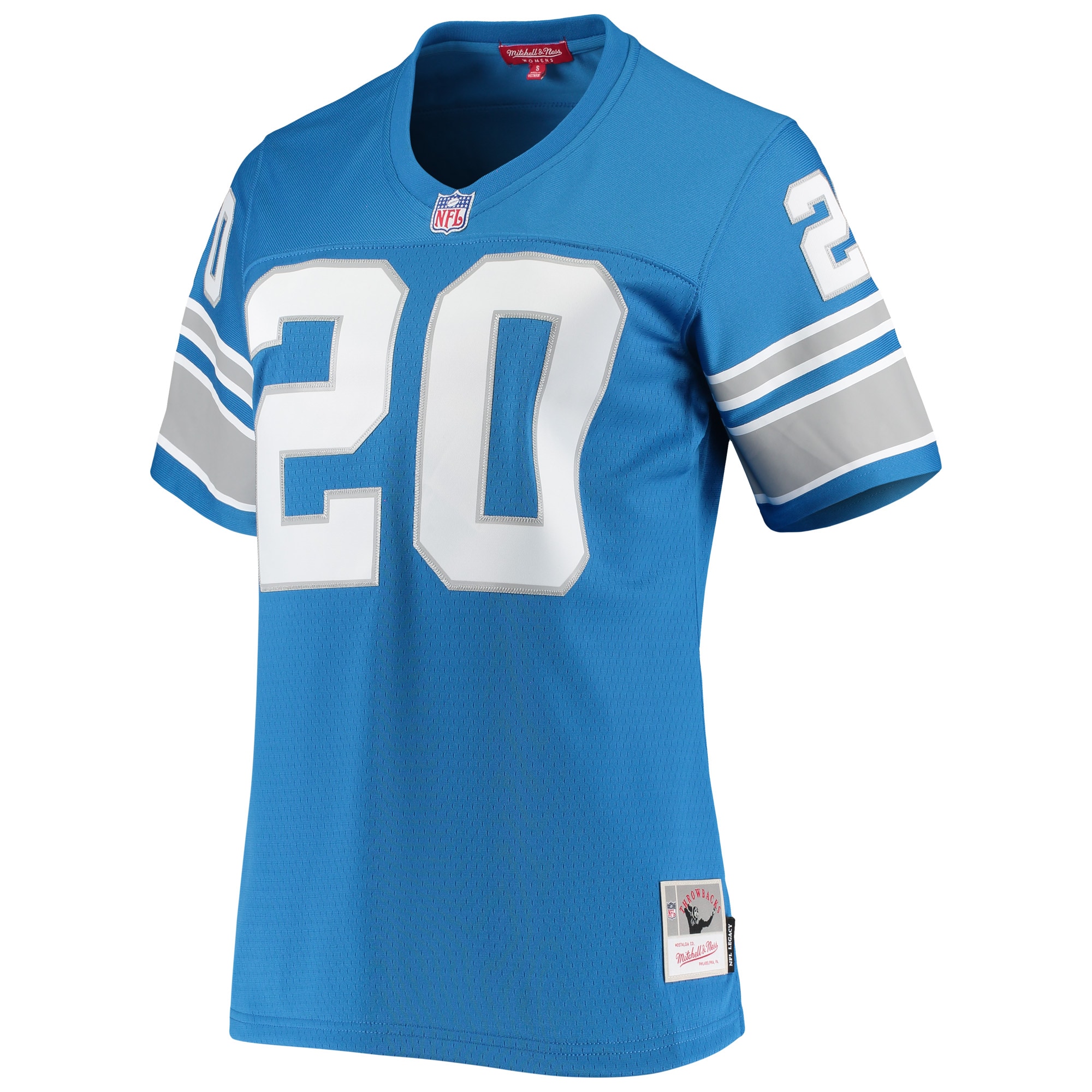Detroit Lions Barry Sanders Mitchell Ness Blue 1996 Legacy NFL Jersey Women's