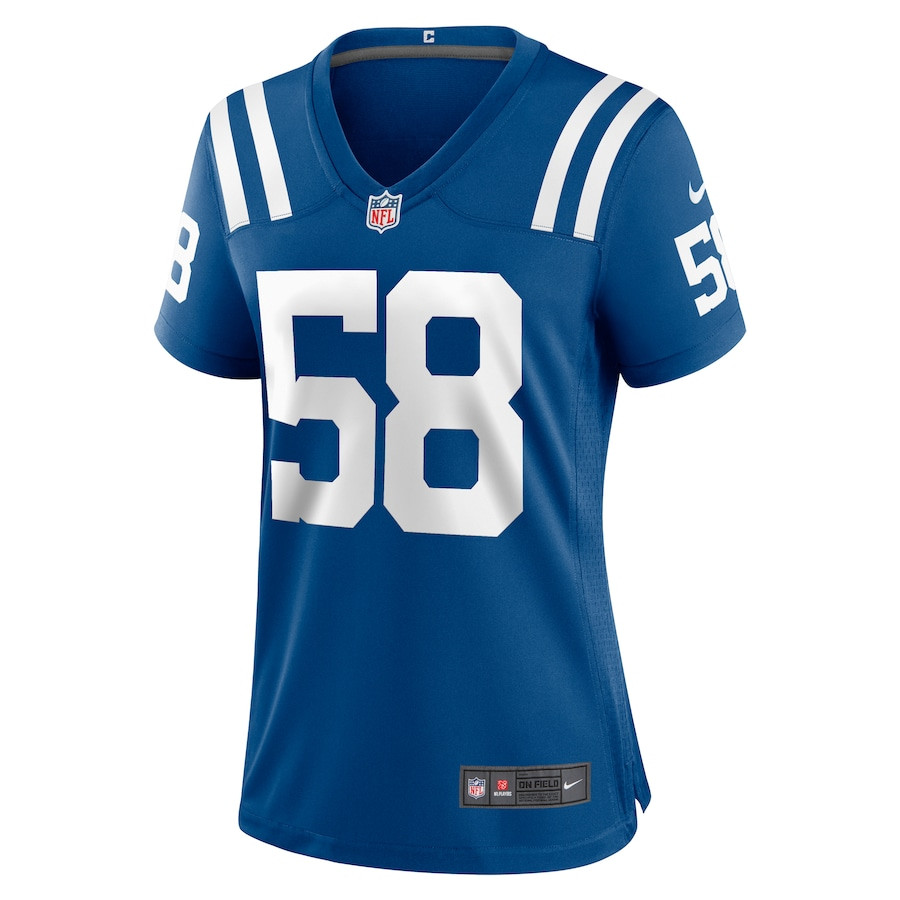 Austin Ajiake 58 Indianapolis Colts Game Royal NFL Jersey Women's
