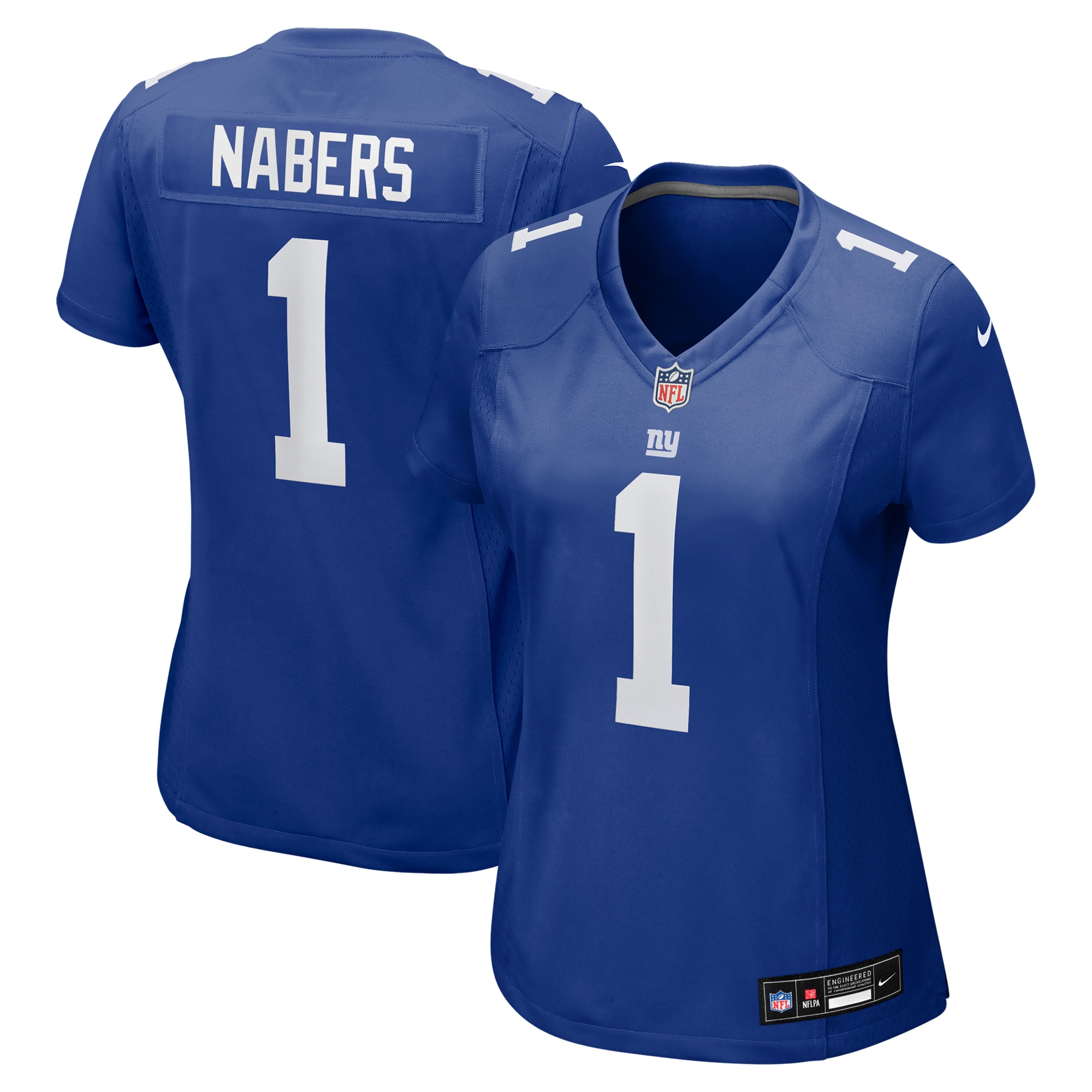 New York Giants Malik Nabers Royal Game NFL Jersey Women's