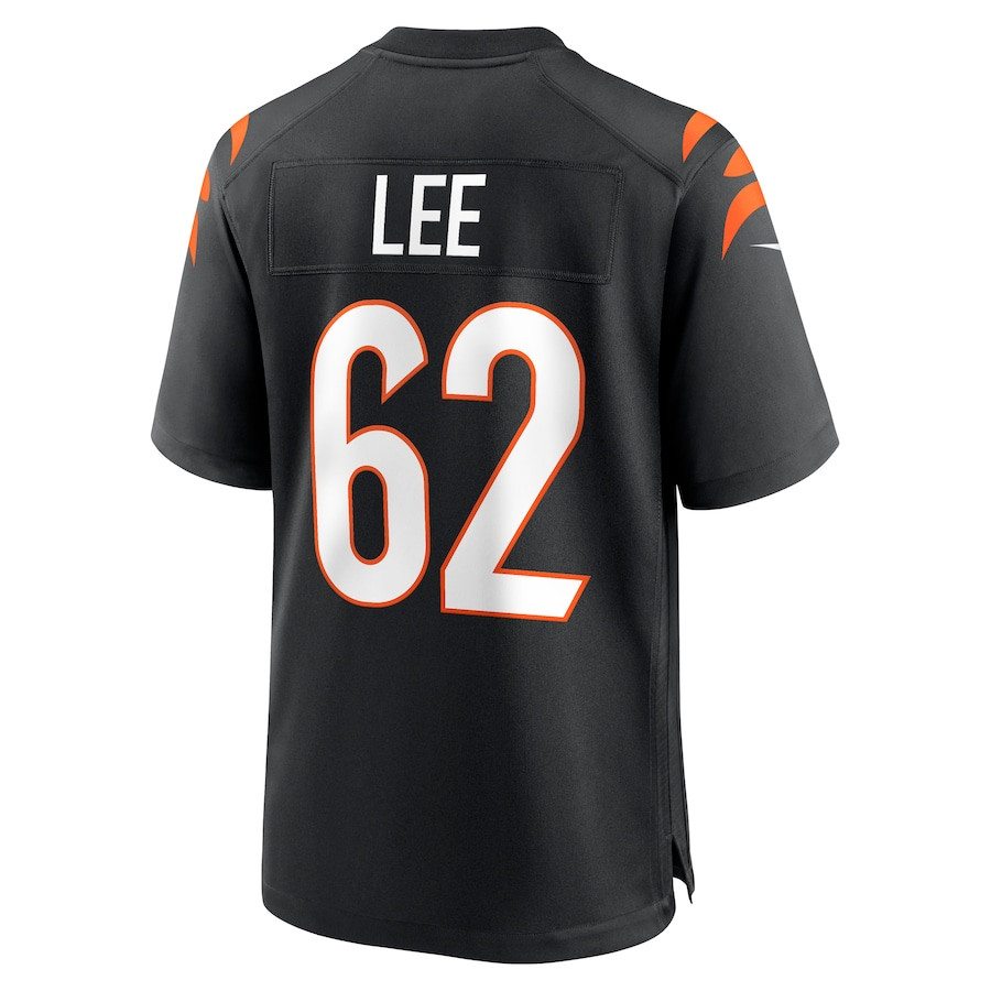 Matt Lee 62 Cincinnati Bengals Game Black NFL Jersey Men's