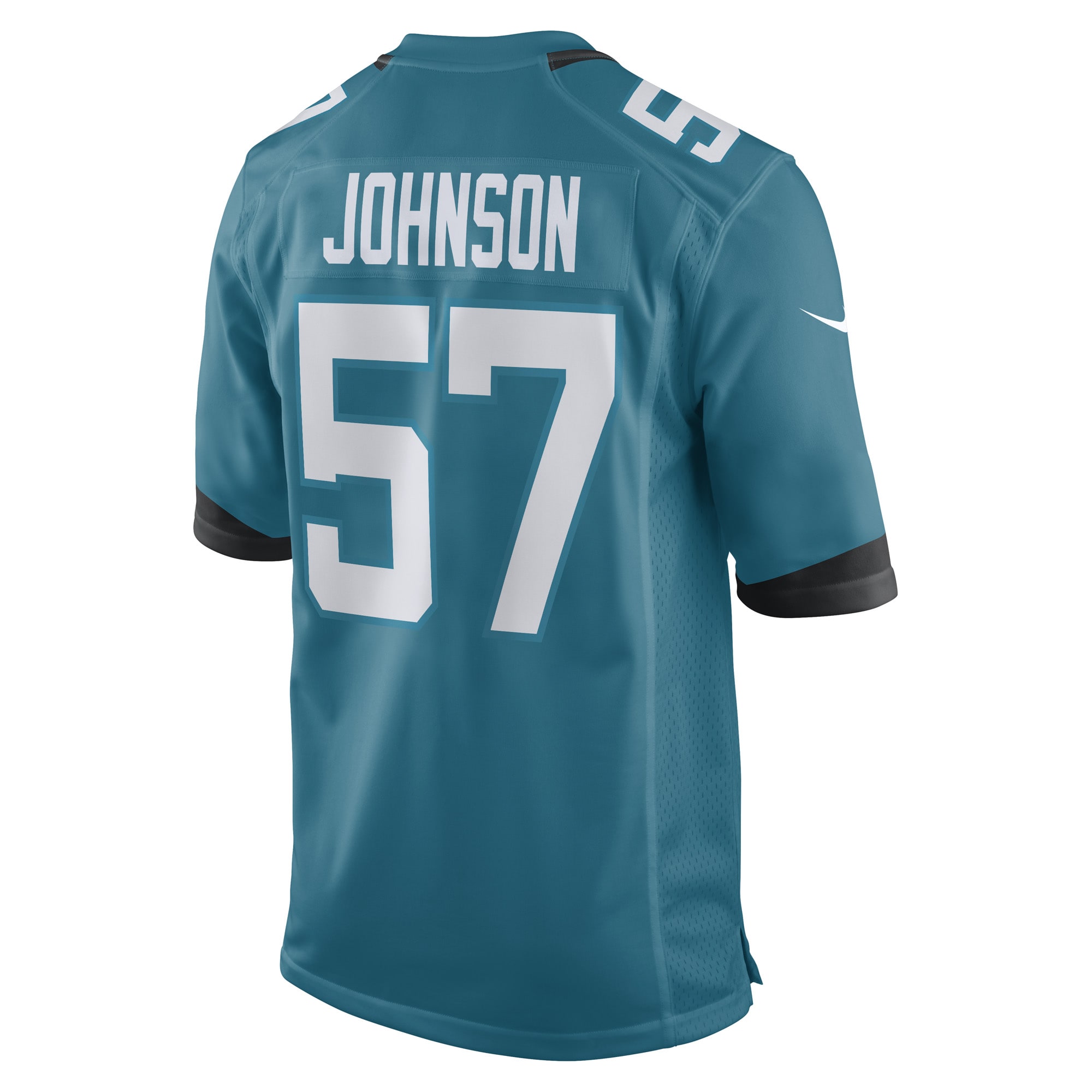Jacksonville Jaguars Caleb Johnson Teal Game Player NFL Jersey Men's