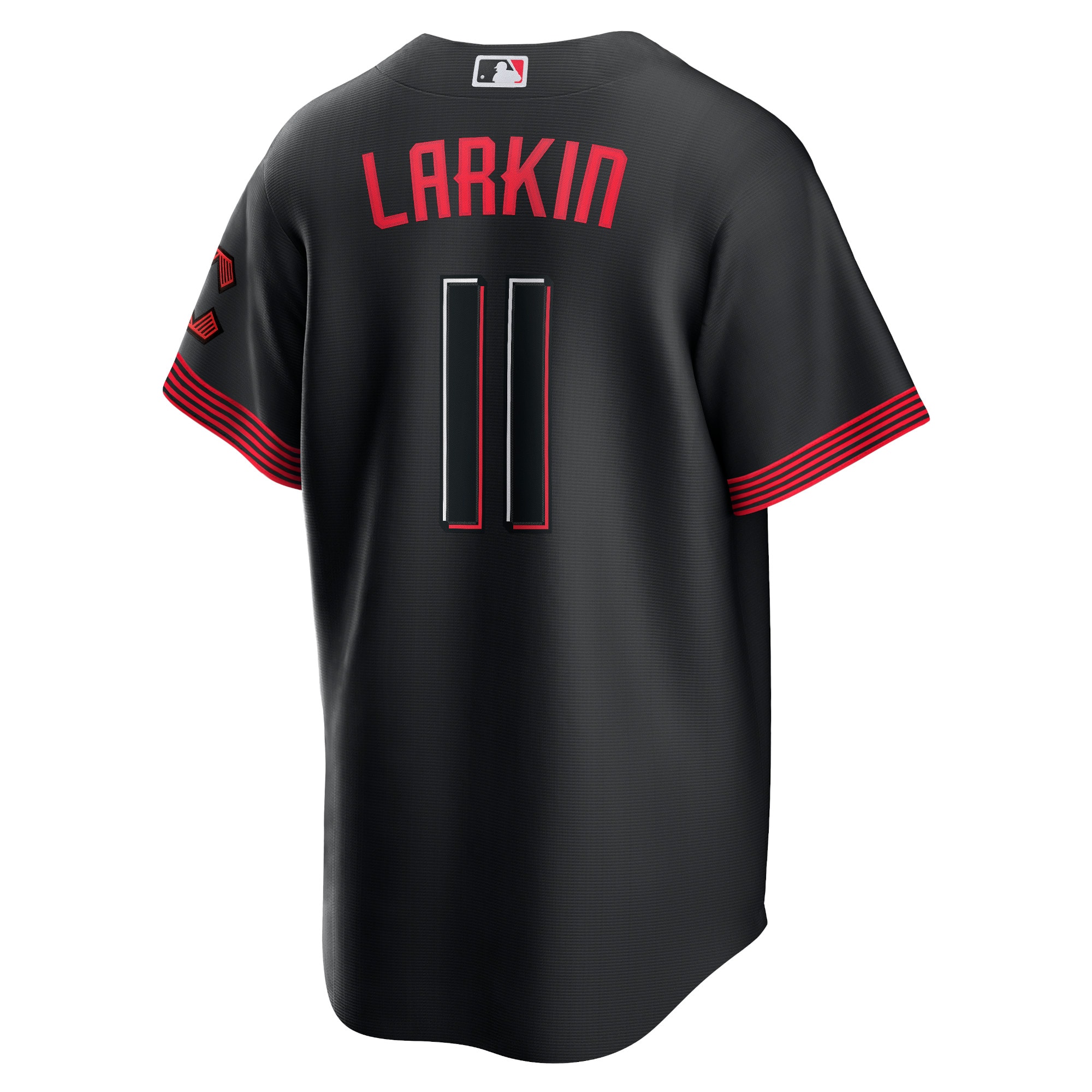 Cincinnati Reds Barry Larkin Black City Connect Player MLB Jersey Men's