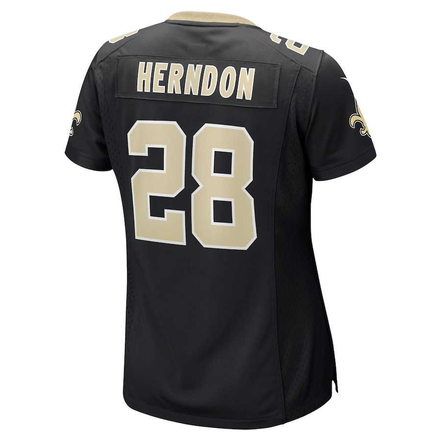 Tre Herndon 28 New Orleans Saints Game Black NFL Jersey Women's
