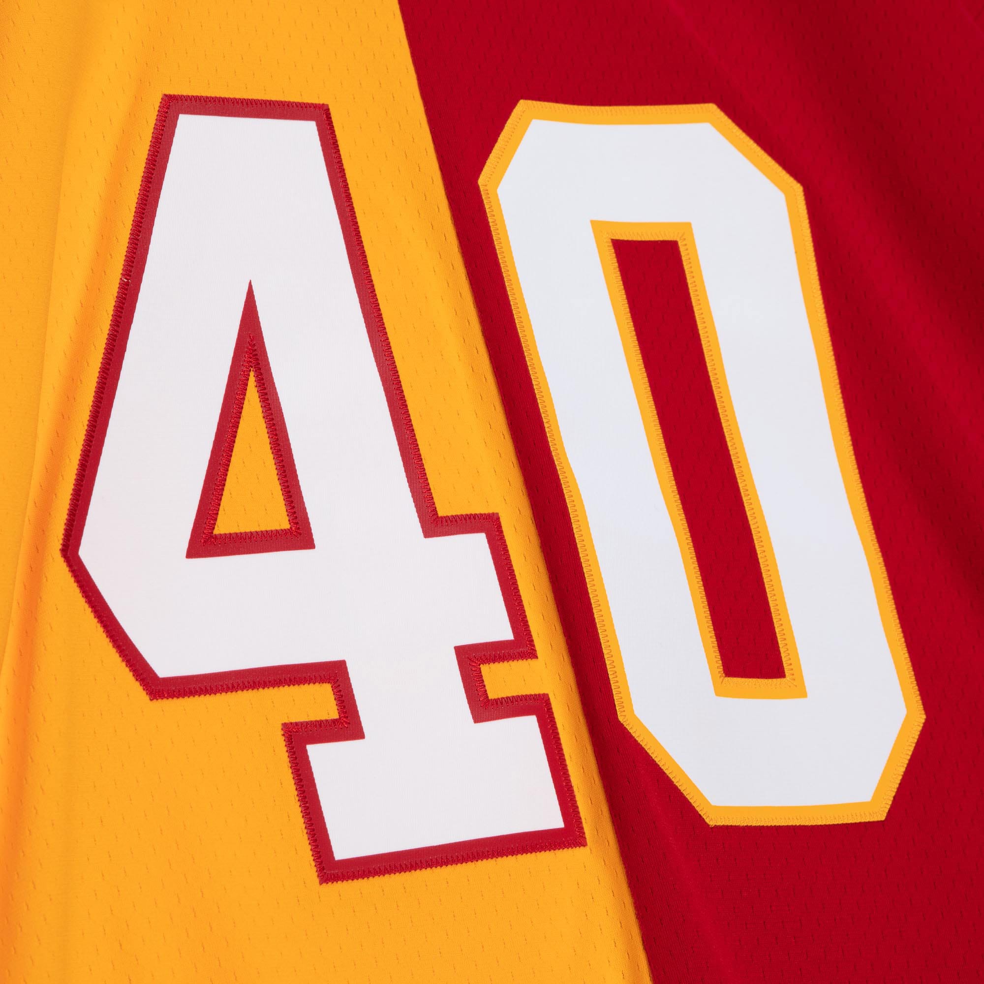 Tampa Bay Buccaneers Mike Alstott Mitchell Ness Orange/Red 1996 Split Legacy NFL Jersey Men's