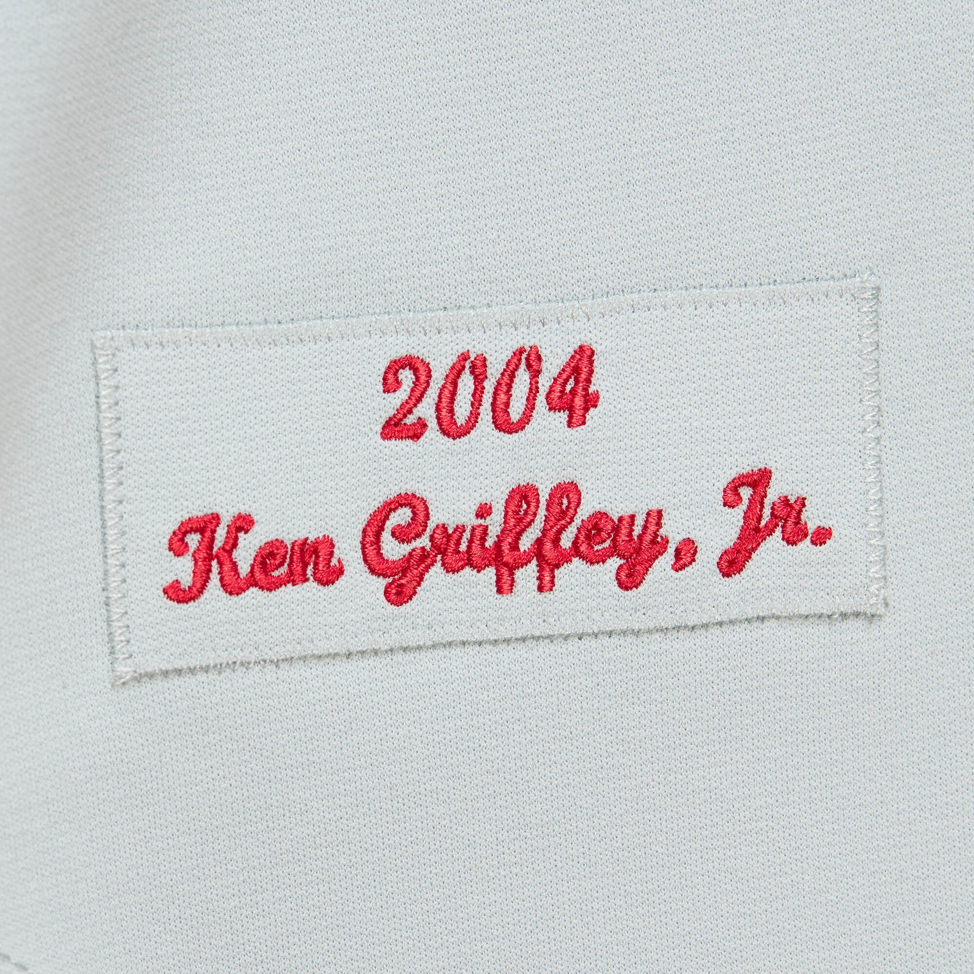 Cincinnati Reds Ken Griffey Jr. Mitchell Ness Gray 2004 Cooperstown Collection Throwback MLB Jersey Men's