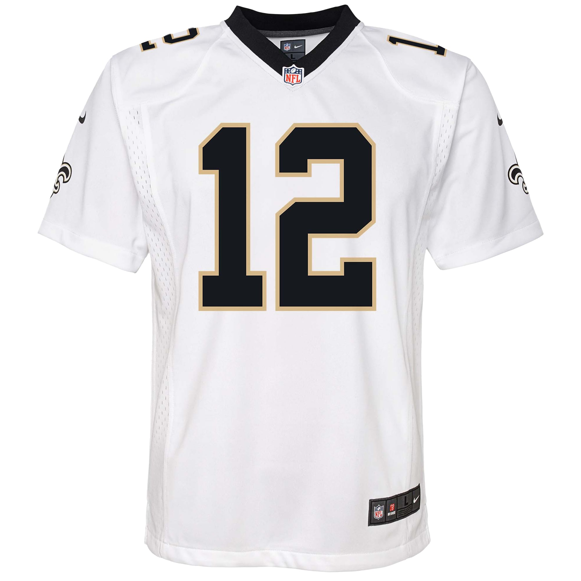 New Orleans Saints Chris Olave White Game NFL Jersey Youth