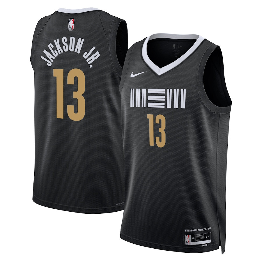 Jaren Jackson Jr. 13 Memphis Grizzlies 2023/24 City Edition Swingman Black NBA Jersey Men's