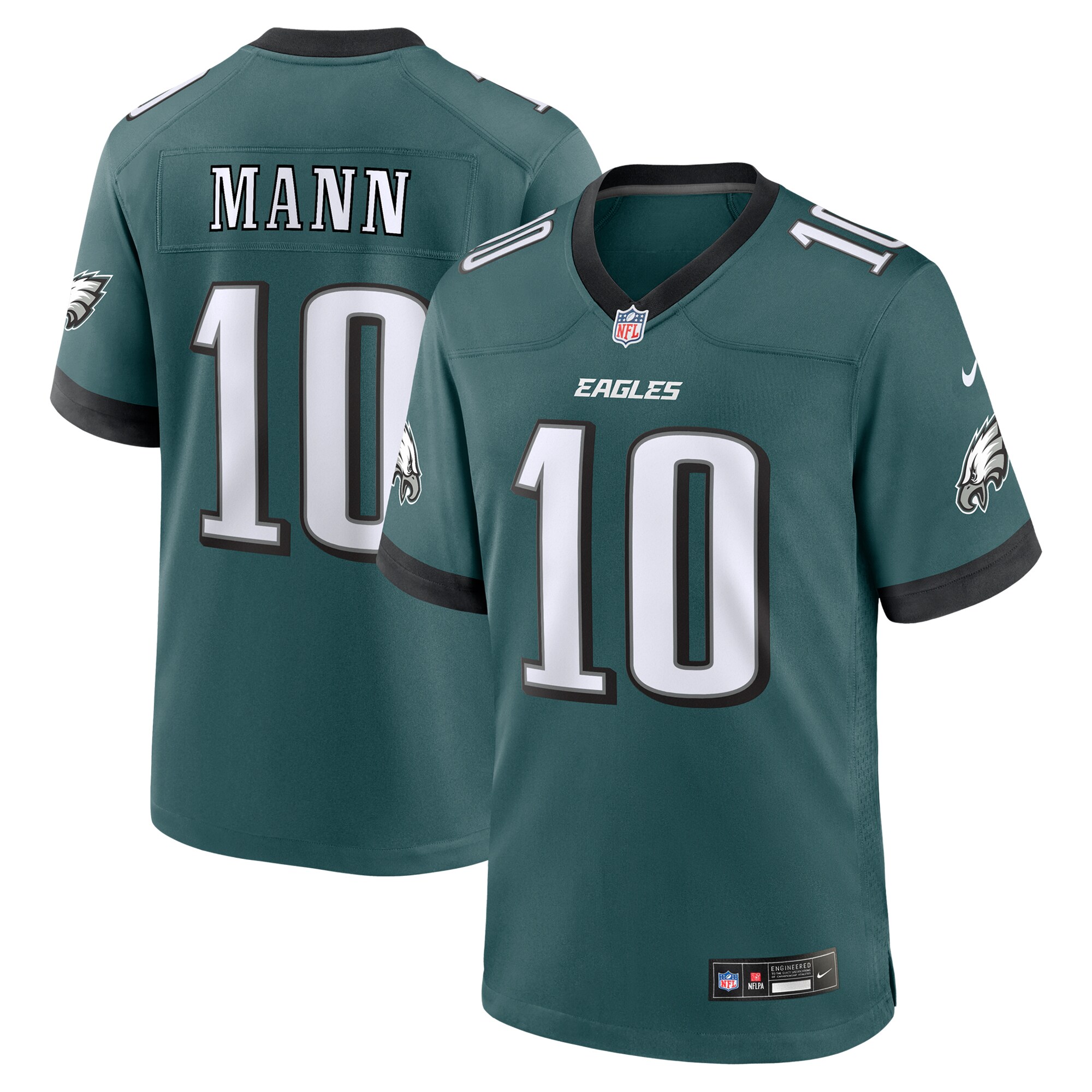 Philadelphia Eagles Braden Mann Midnight Green Team Game NFL Jersey Men's