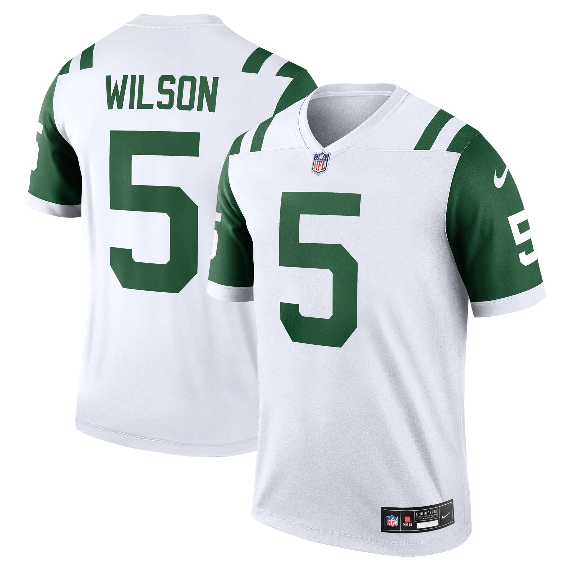New York Jets Garrett Wilson White Alternate Legend Player Performance Top NFL Jersey Men's