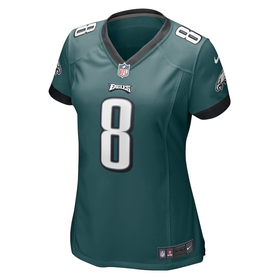 Marcus Mariota 8 Philadelphia Eagles Game Midnight Green NFL Jersey Women's