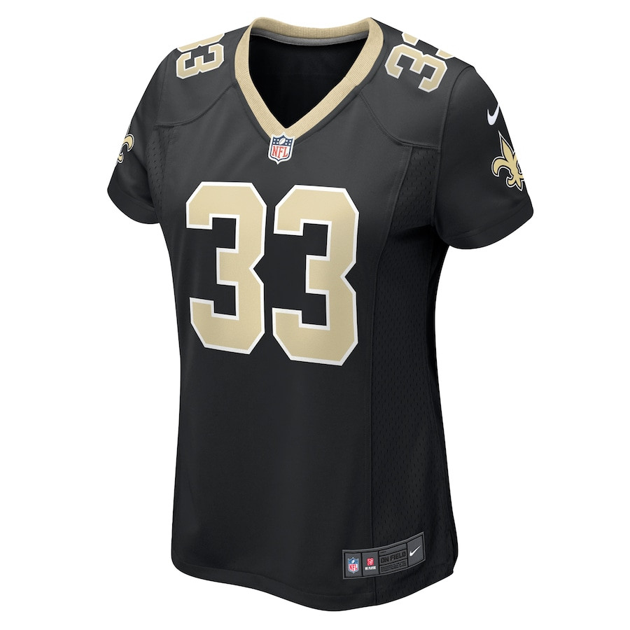Jordan Mims 33 New Orleans Saints Game Black NFL Jersey Women's