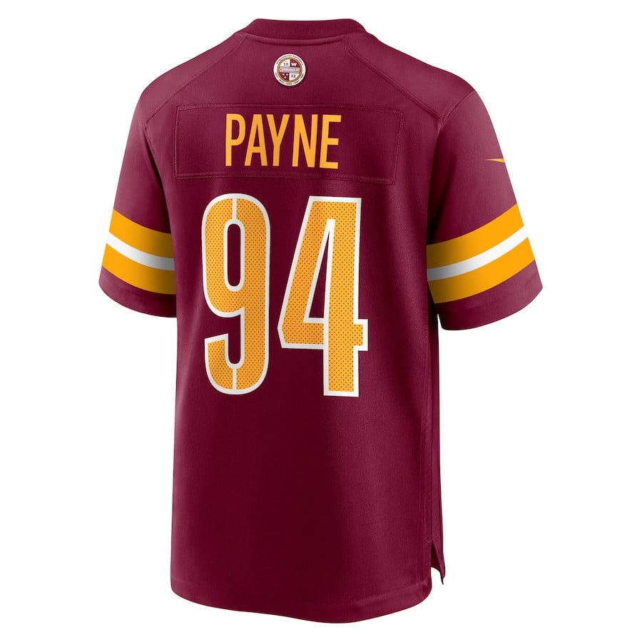 Daron Payne #94 Washington Commanders Super Bowl LIX Burgundy NFL Jersey Men's