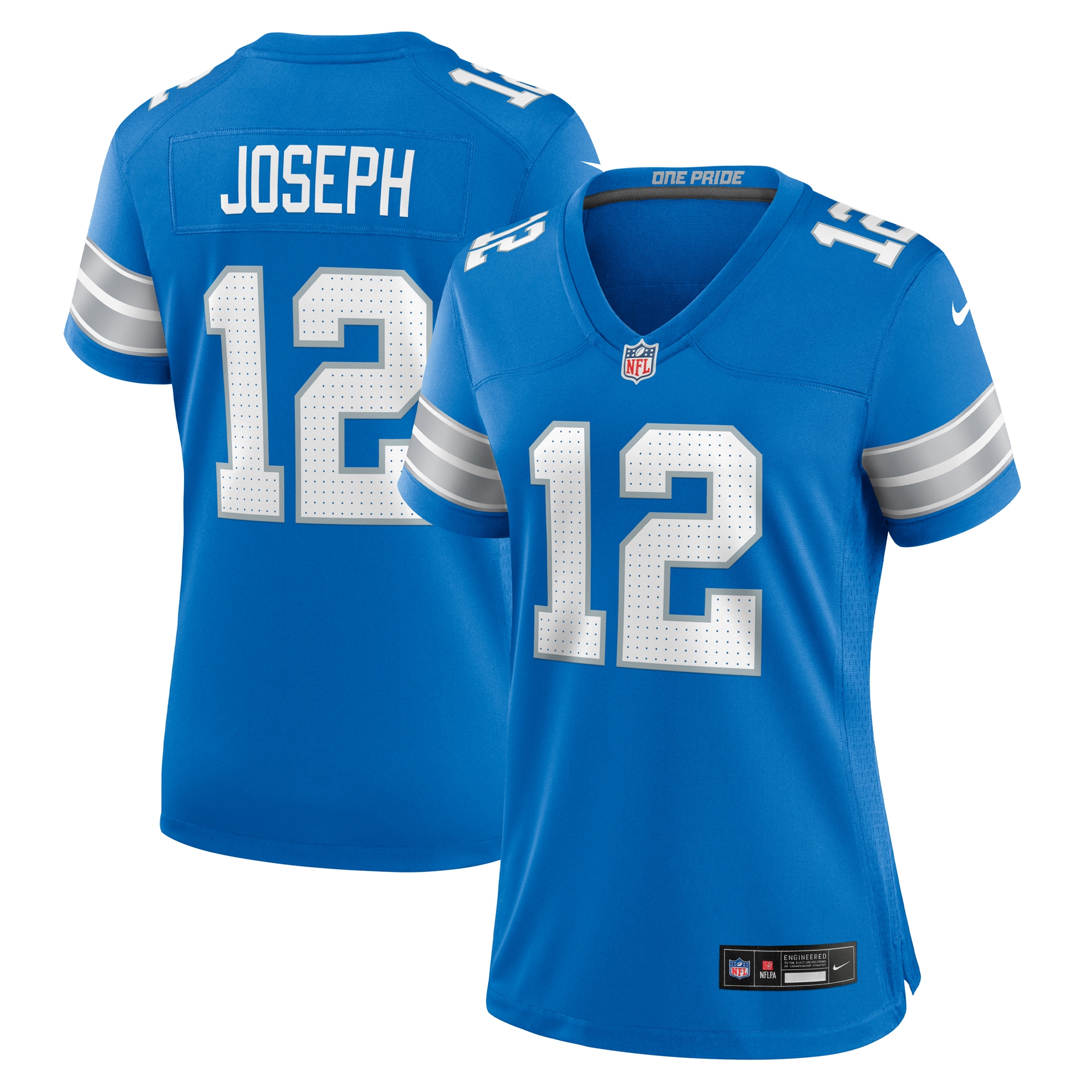 Detroit Lions Brandon Joseph Blue Team Game NFL Jersey Women's