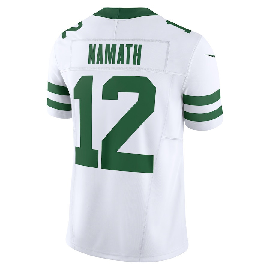 Joe Namath 12 New York Jets Game Legacy White NFL Jersey Men's