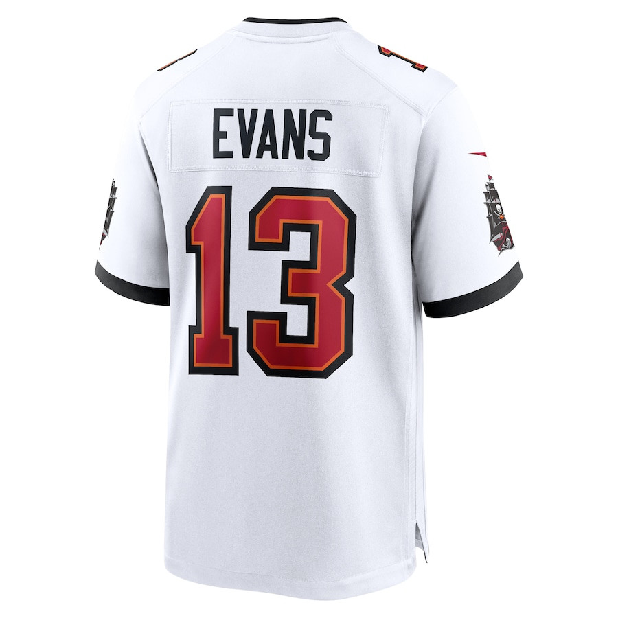 Mike Evans 13 Tampa Bay Buccaneers Game White NFL Jersey Men's
