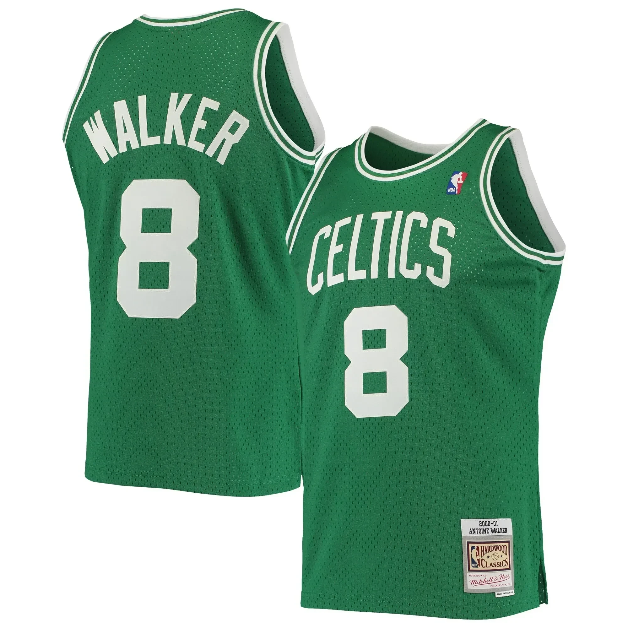 Antoine Walker Boston Celtics Mitchell Ness Hardwood Classics Swingman Kelly Green NBA Jersey Men's
