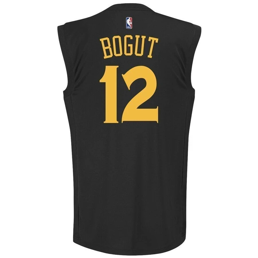 Andrew Bogut Golden State Warriors 2015 Finals Champions Black NBA Jersey Men's