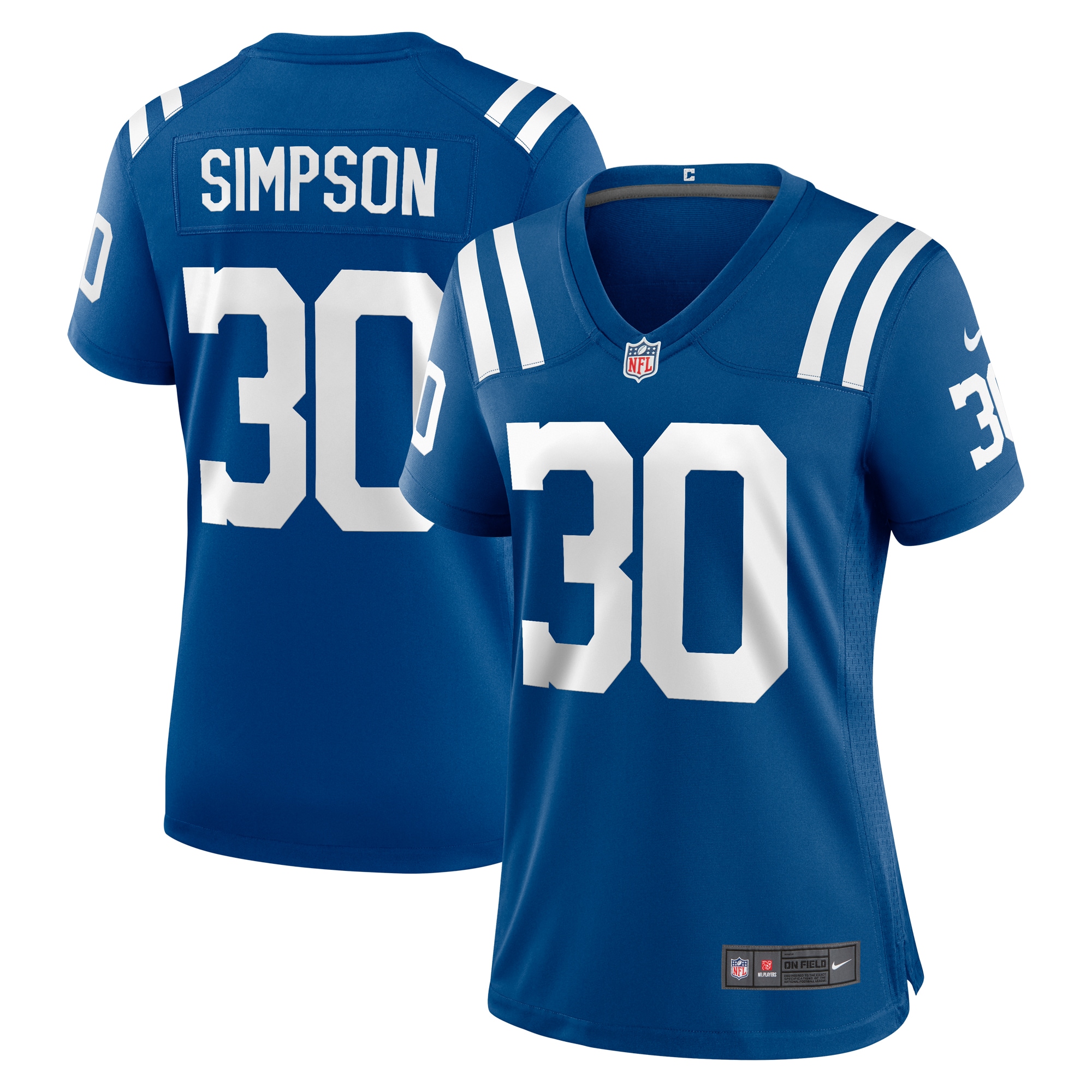 Indianapolis Colts Jaylin Simpson Royal Game NFL Jersey Women's