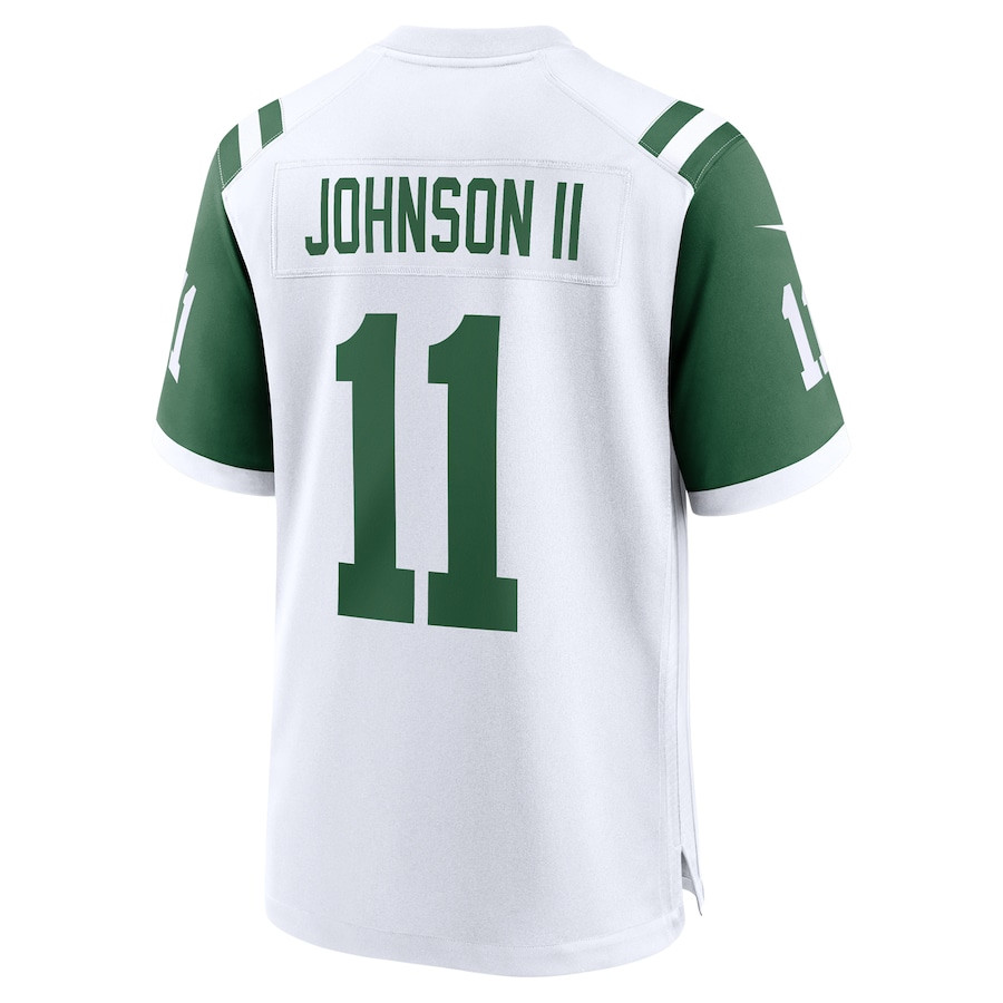 Jermaine Johnson II New York Jets Classic Alternate Game White NFL Jersey Men's