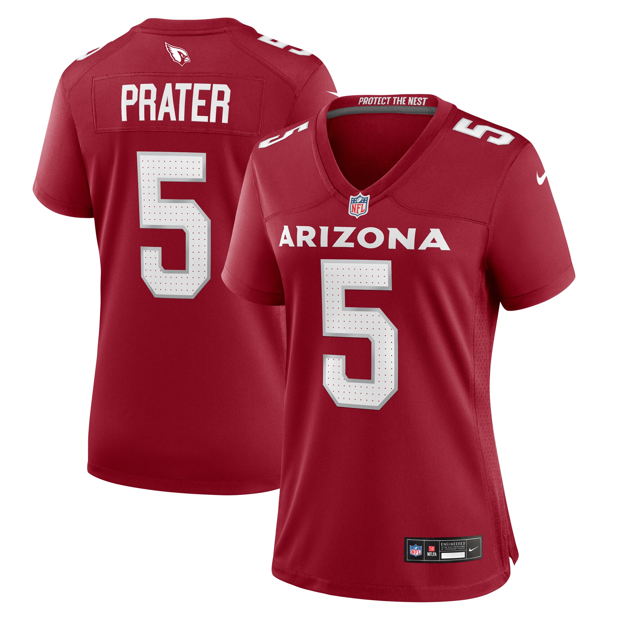 Arizona Cardinals Matt Prater Cardinal Team Game NFL Jersey Women's