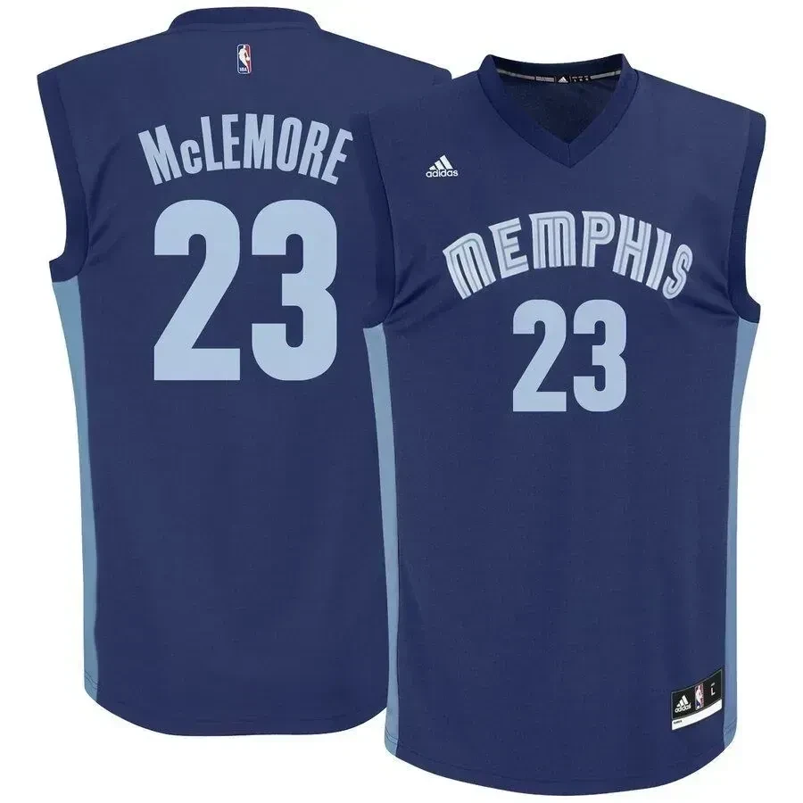 Ben Mclemore Memphis Grizzlies Road Navy NBA Jersey Men's