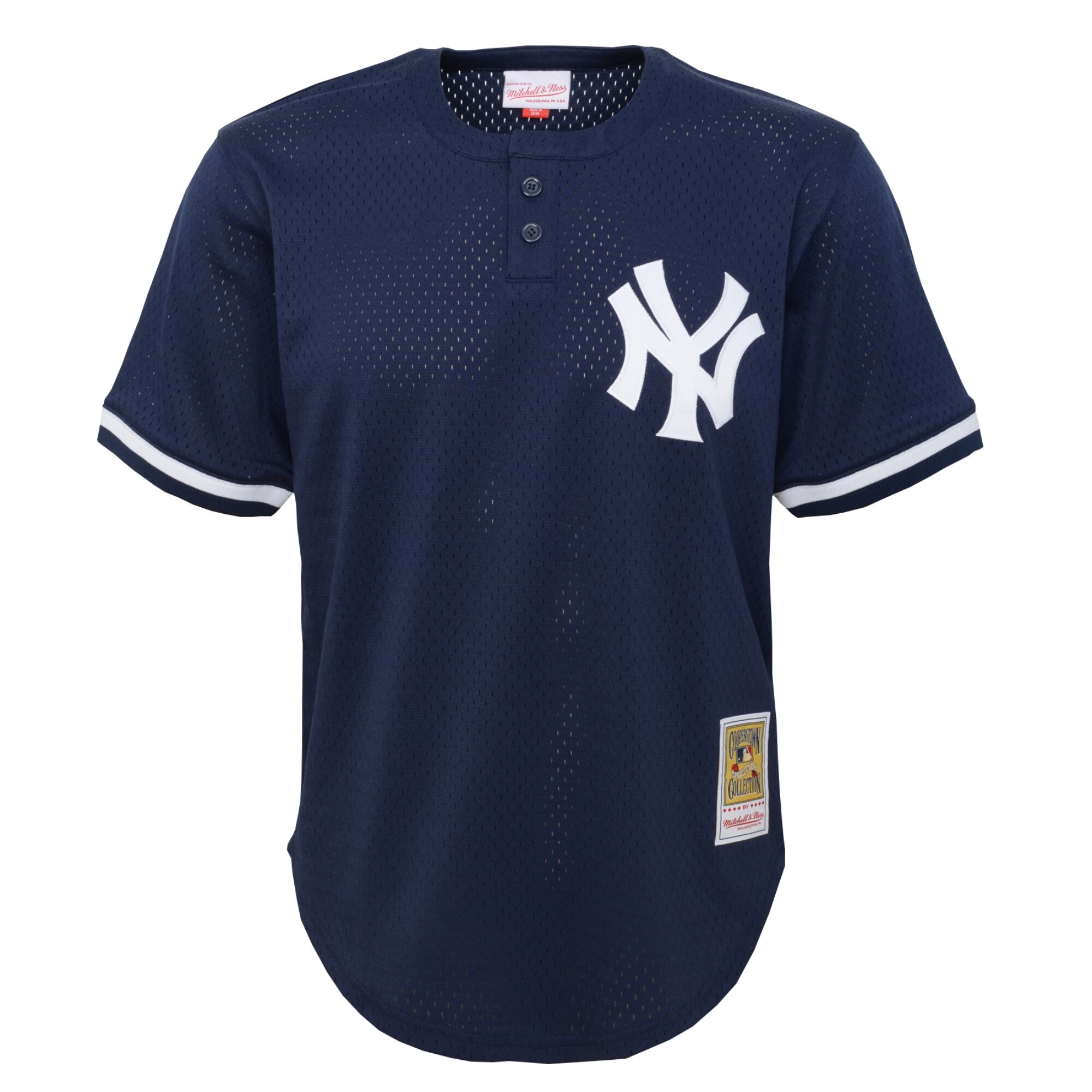 New York Yankees Mariano Rivera Mitchell Ness Navy Cooperstown Collection Mesh Batting Practice MLB Jersey Youth