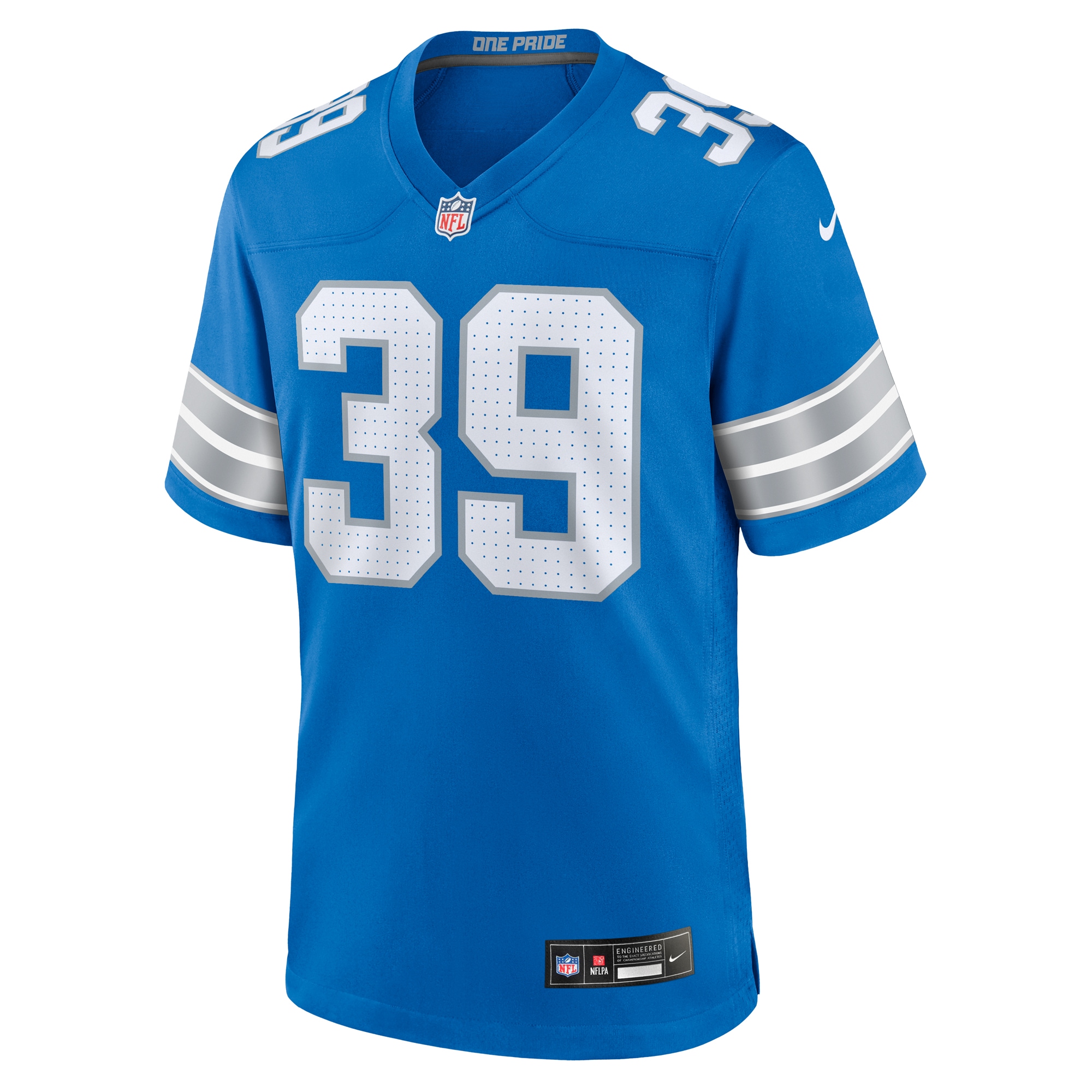 Detroit Lions Jake Bates Blue Team Game NFL Jersey Men's