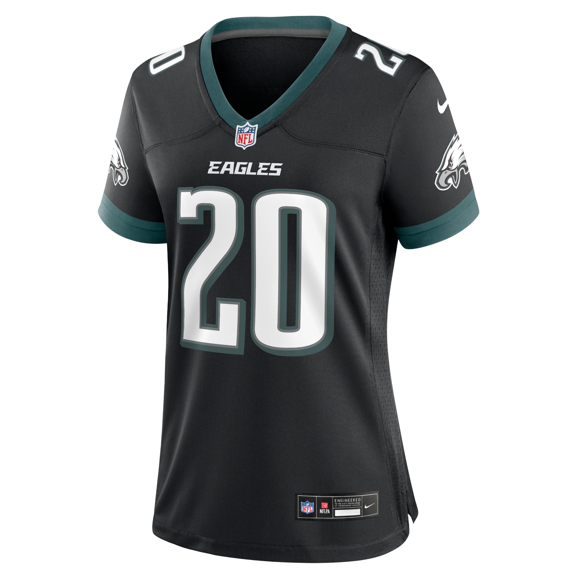 Philadelphia Eagles Brian Dawkins Black Alternate Game NFL Jersey Women's