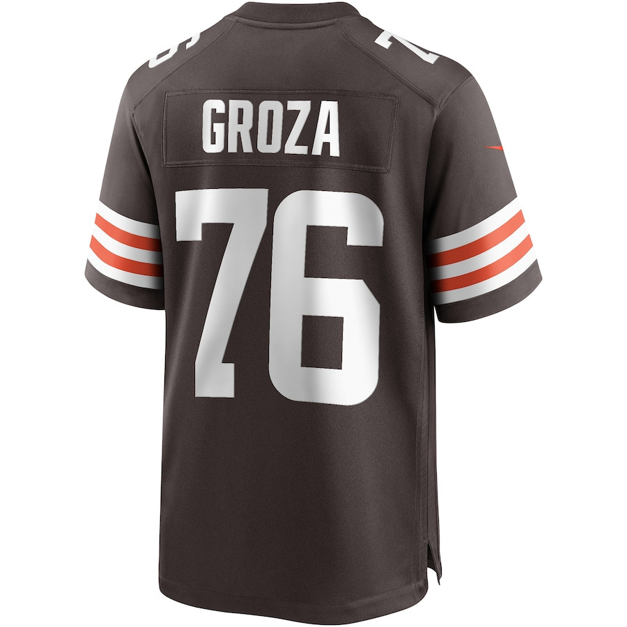 Lou Groza 76 Cleveland Browns Game Retired Brown NFL Jersey Men's