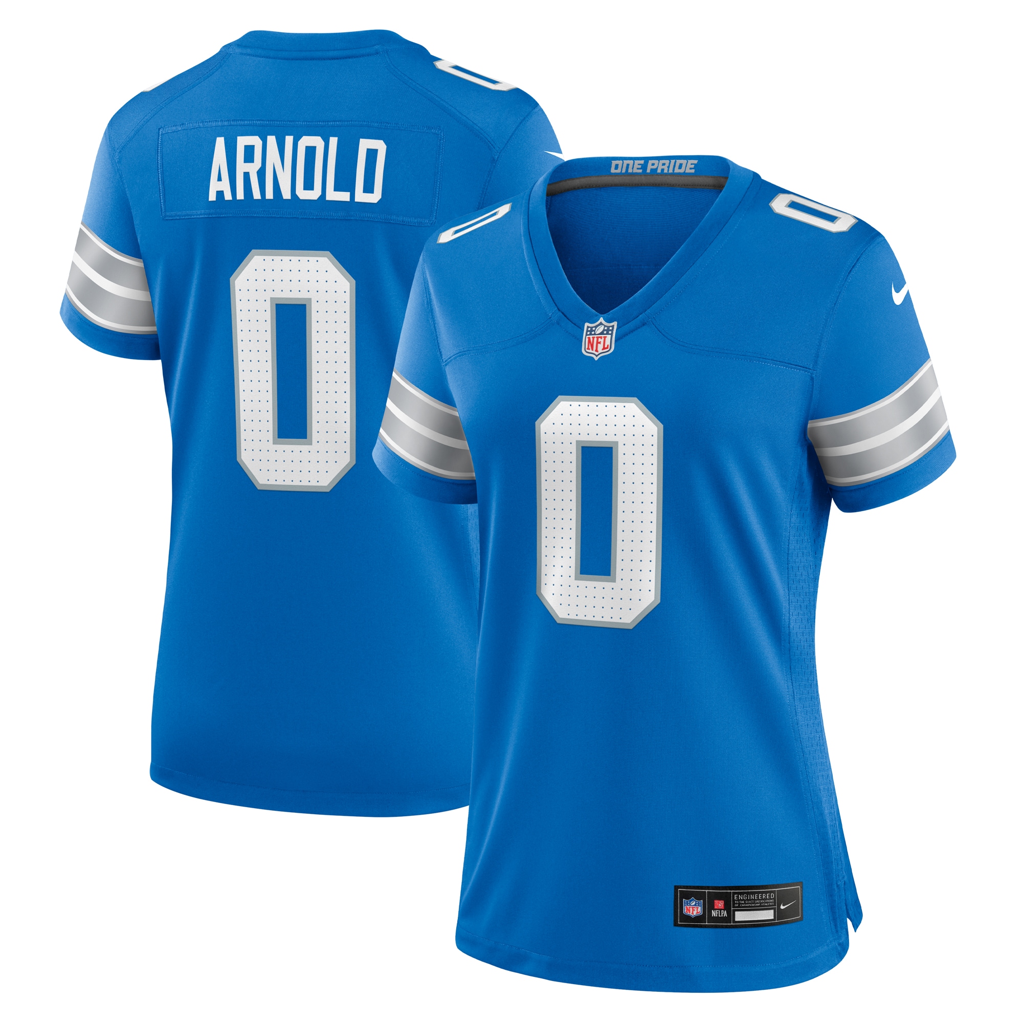 Detroit Lions Terrion Arnold Blue Team Game NFL Jersey Women's