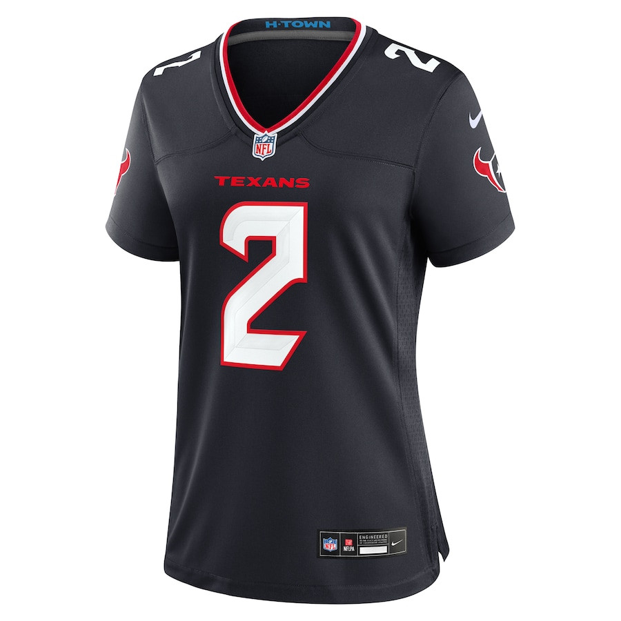 Robert Woods 2 Houston Texans Team Game Navy NFL Jersey Women's