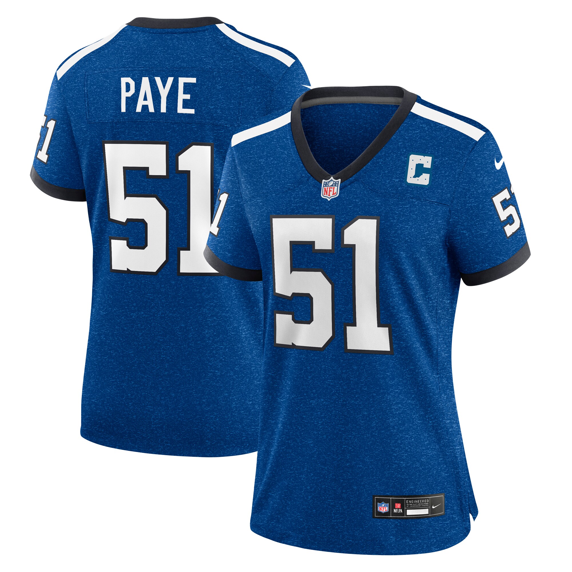 Indianapolis Colts Kwity Paye Royal Indiana Nights Alternate Game NFL Jersey Women's