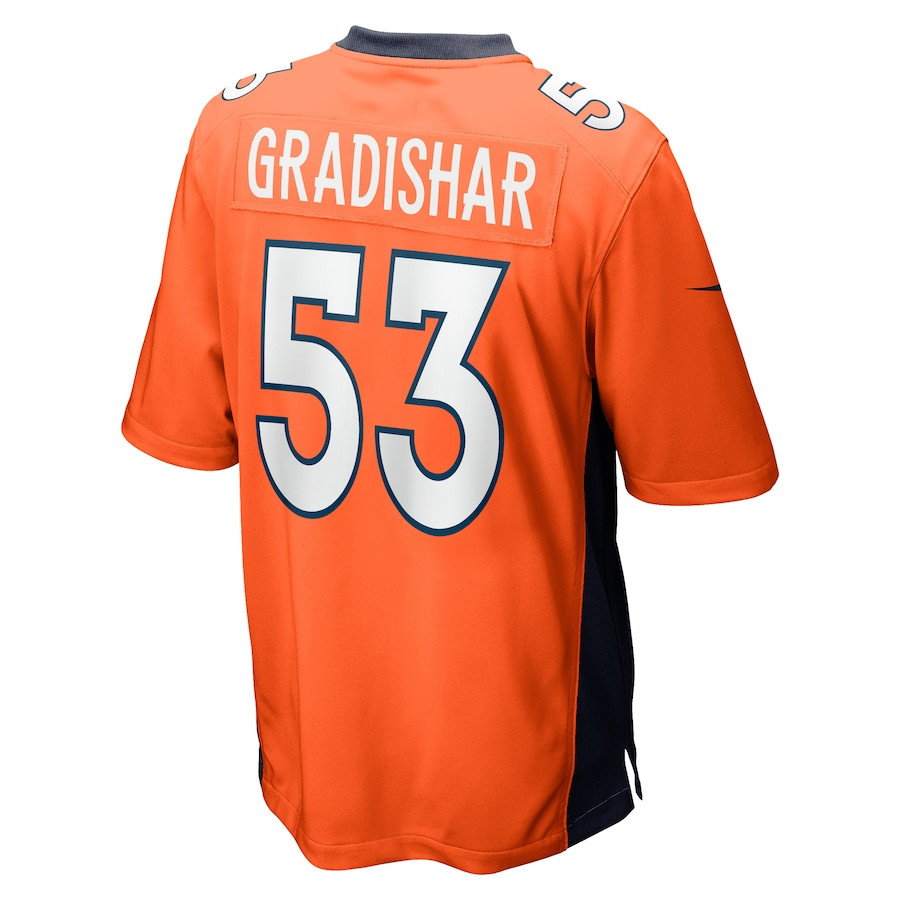 Randy Gradishar 53 Denver Broncos Retired Player Game Orange NFL Jersey Men's